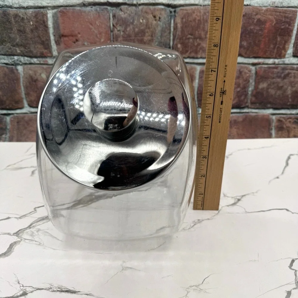Vintage‎ Glass Penny Candy Slant Counter Jar General Store Jar 1 Gallon Canister